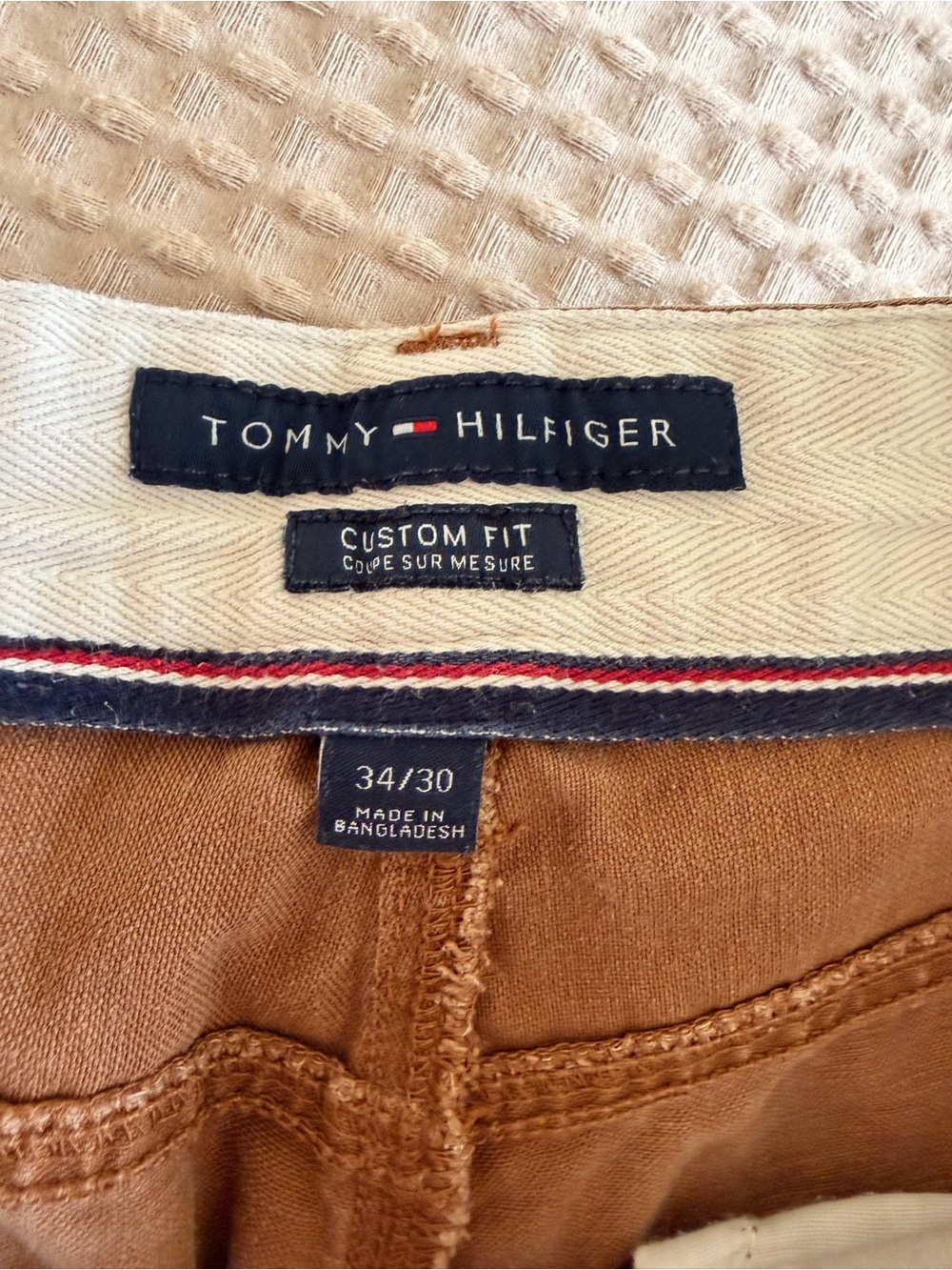 Tommy Hilfiger Custom Fit Khaki Pants 34x30